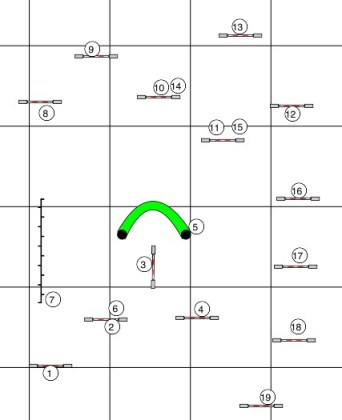 C1-7 Jumping. Gill Blanchard. Inaccurate diagram from memory.